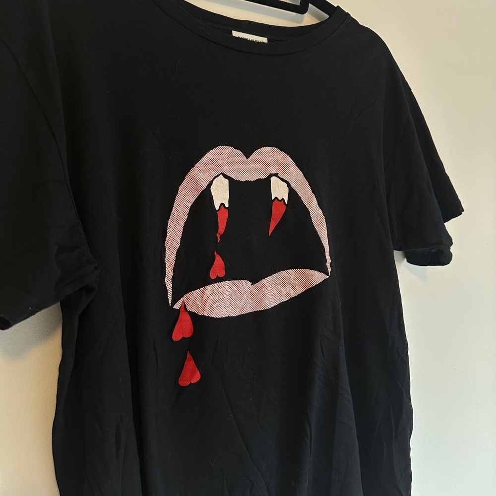 Saint Laurent Blood Luster Tee size Medium - Picture 2 of 5